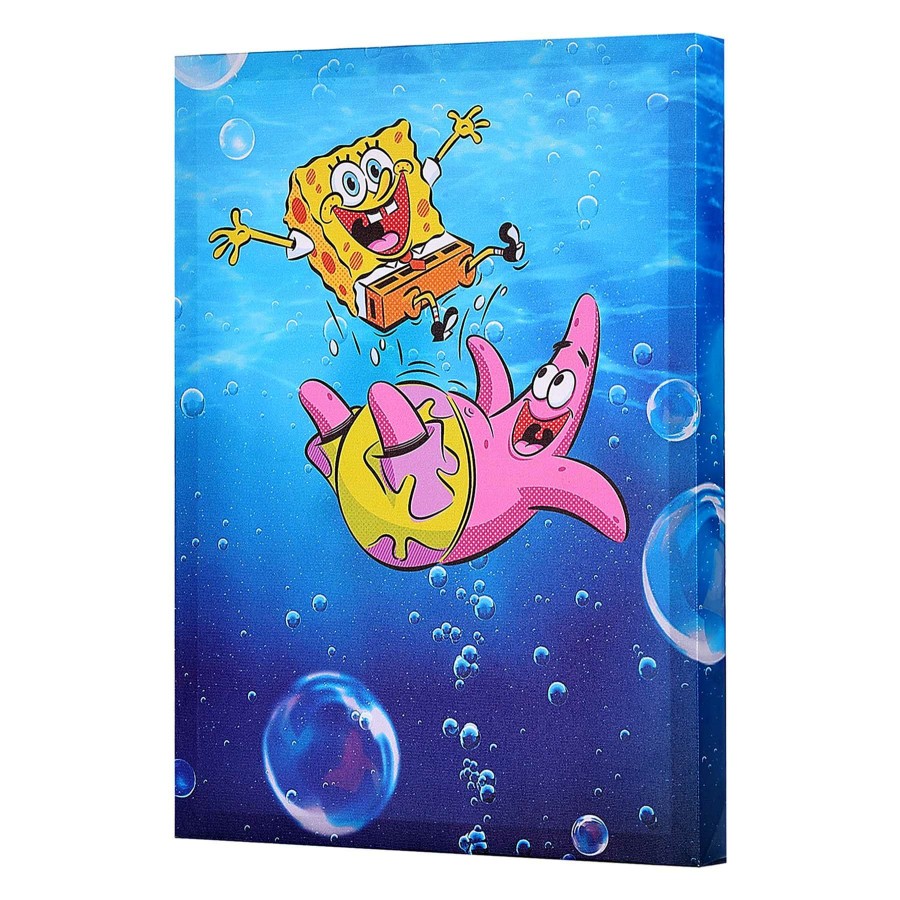 Wall Art * | 12X16 Spongebob Patrick Canvas Wall Art Bargain Sale