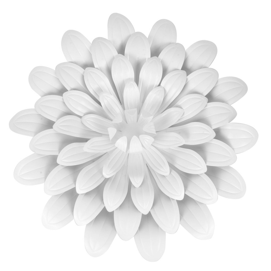 Wall Art * | Grace Mitchell White Flower Wall Decor, 29.5 Clearance