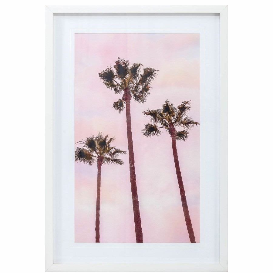 Wall Art * | 18X36 Palm Trees In Pink Canvas Cheaper