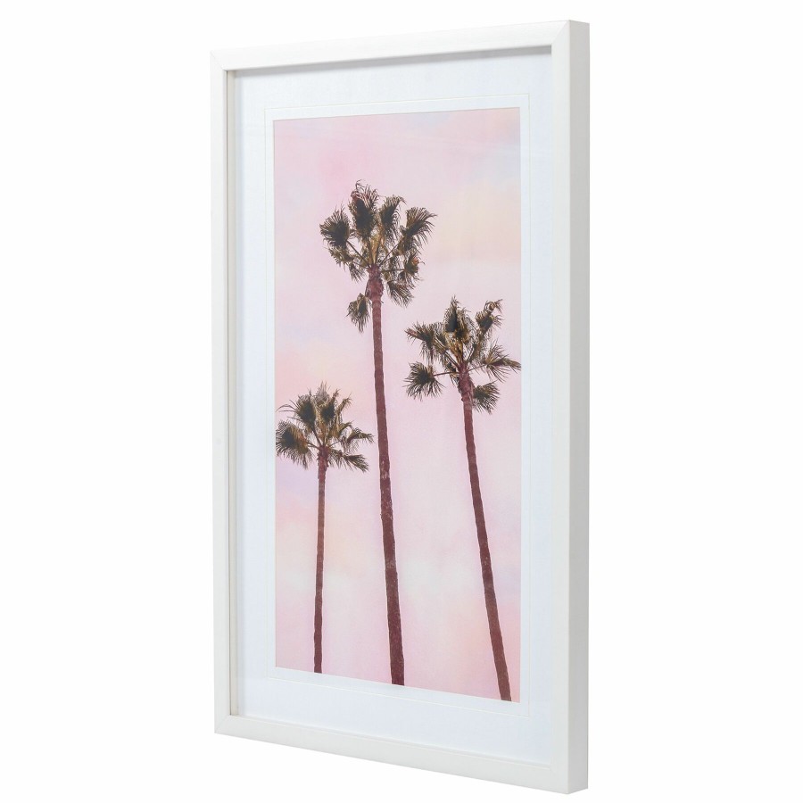 Wall Art * | 18X36 Palm Trees In Pink Canvas Cheaper