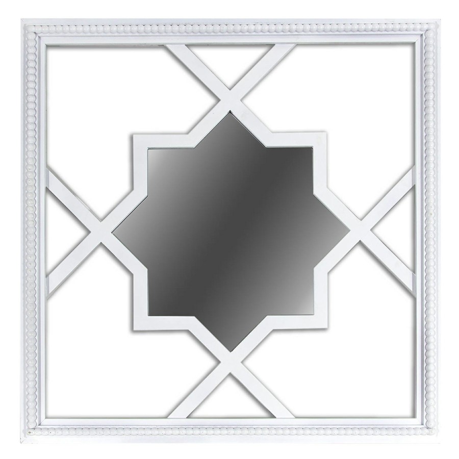 Mirrors * | Grace Mitchell Beaded Square Mirror, 30 100% Guarantee