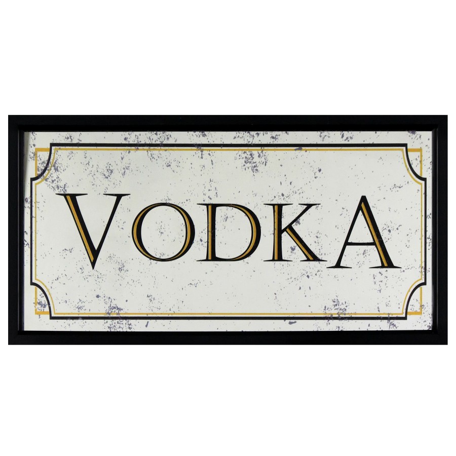 Wall Art * | 10X20 Vodka Printed On Mirror Wall Sign Online Discount