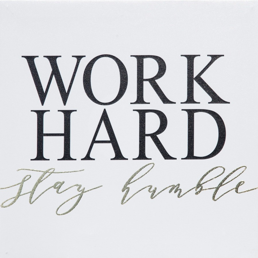 Wall Art * | Work Hard Stay Humble Canvas Wall Art, 12 Hot Sell