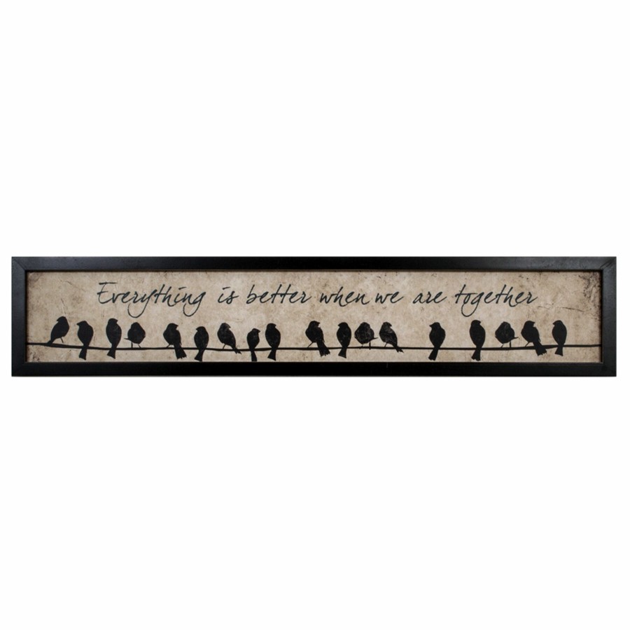 Wall Art * | 37X7 Birds Better Together Canvas Wall Art Sale Merchandise