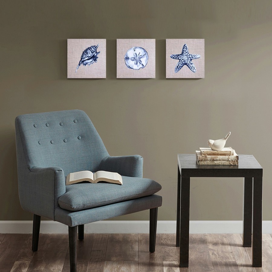 Wall Art * | 3-Piece Coastal Canvas Wall Art Set, 18 6 Glamor Model