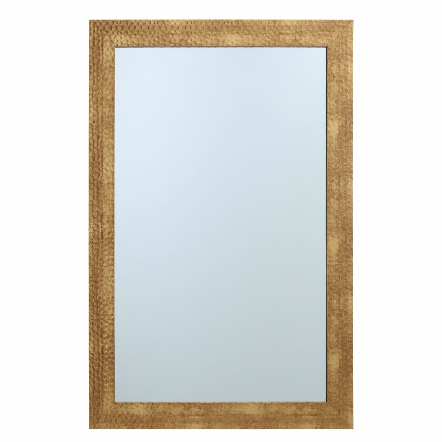 Mirrors * | 24X36 Hammered Gold Mirror Sale