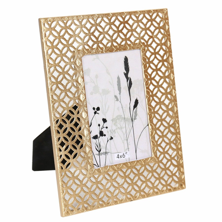 Frames * | Grace Mitchell Geometric Metal Photo Frame, 4 6 Special Design