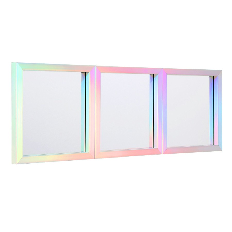 Mirrors * | 3-Piece Rainbow Framed Wall Mirror, 10 Glamor Model