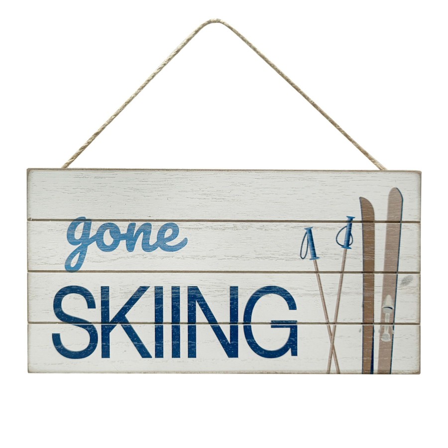 Wall Art * | Mdf Gone Skiing Wall Decor Glamor Model