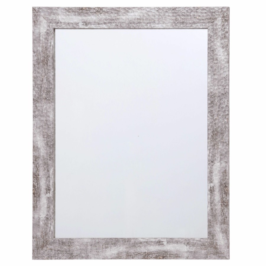 Mirrors * | 22X28 Hammered Silver Framed Mirror Top Sell