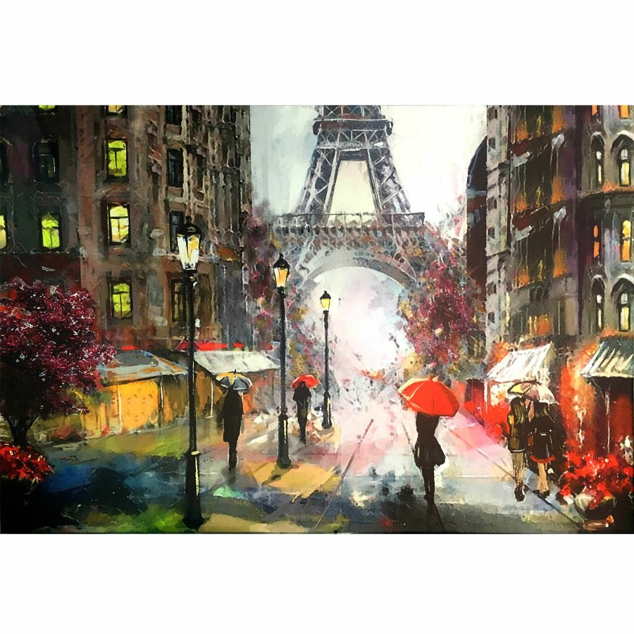 Wall Art * | Digi Paris Canvas Wall Art, 36 24 Discounts Online