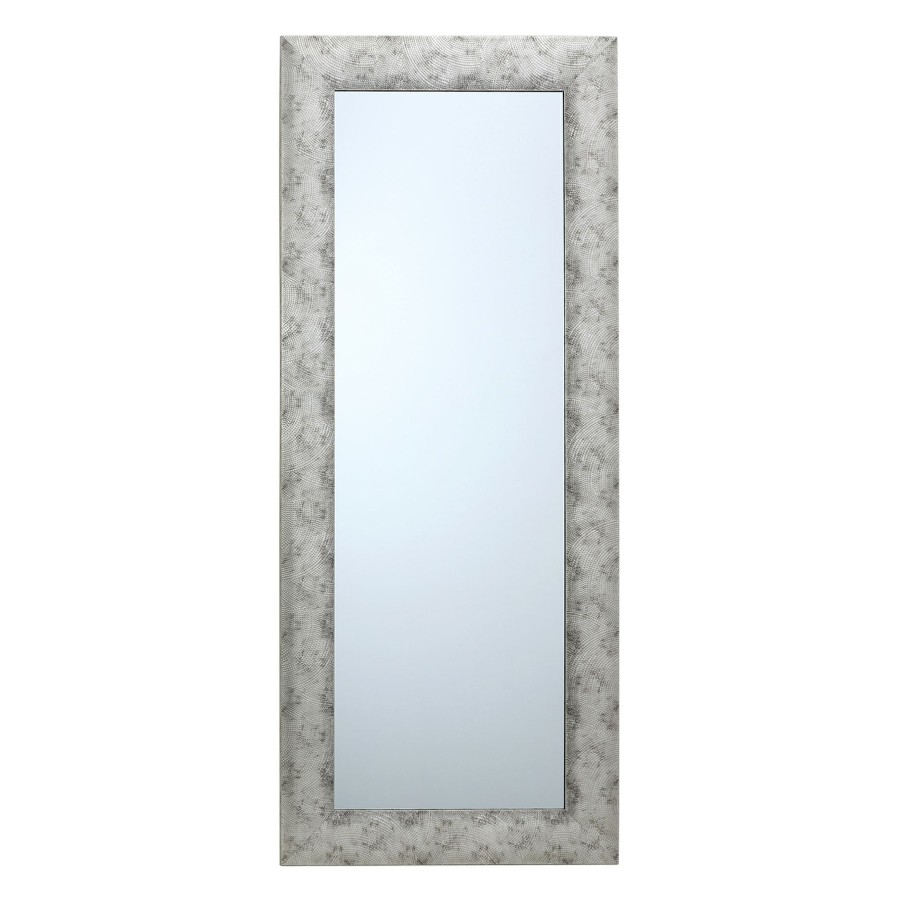 Mirrors * | 24 58 Silver Raised Dots Mirror New Arrivals