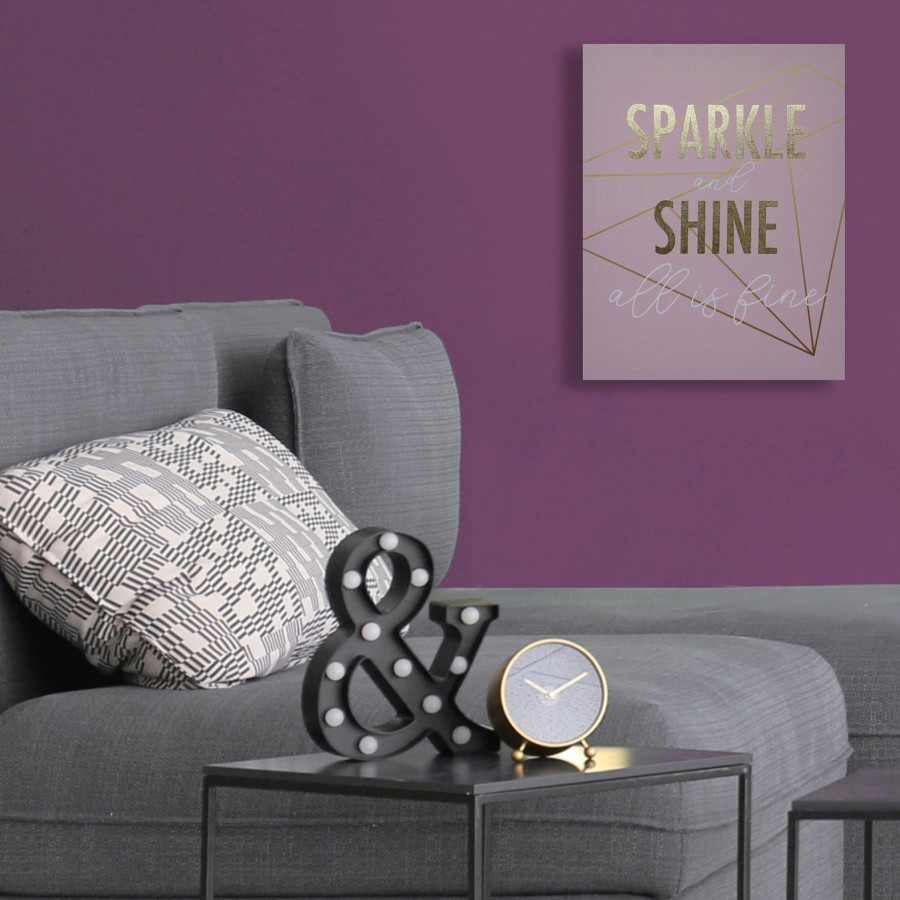 Wall Art * | Sparkle & Shine All Is Fine Canvas Wall Art, 11 14 At The Best Price