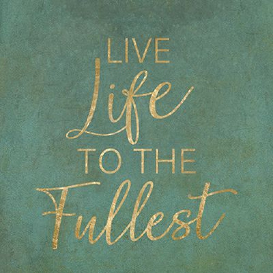 Wall Art * | Tracey Boyd Live Life To The Fullest Canvas Wall Art, 12 High Quality