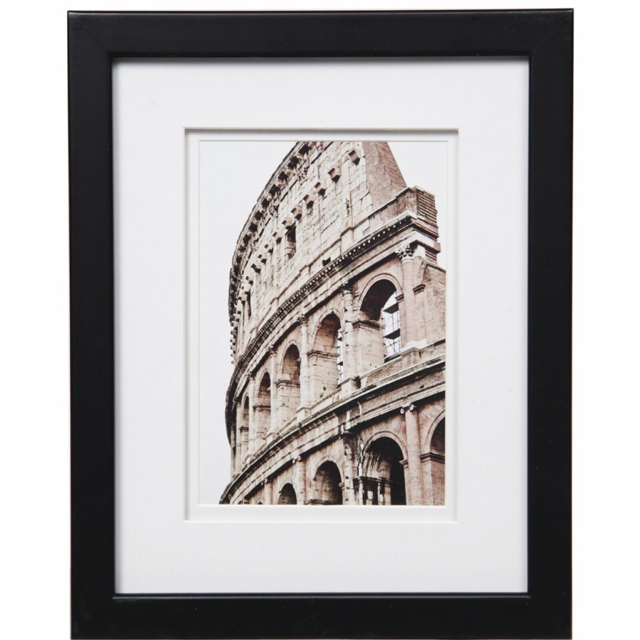 Frames * | Pick & Mix 8 10 Matted To 5 7 Linear Photo Frame, Black New Models