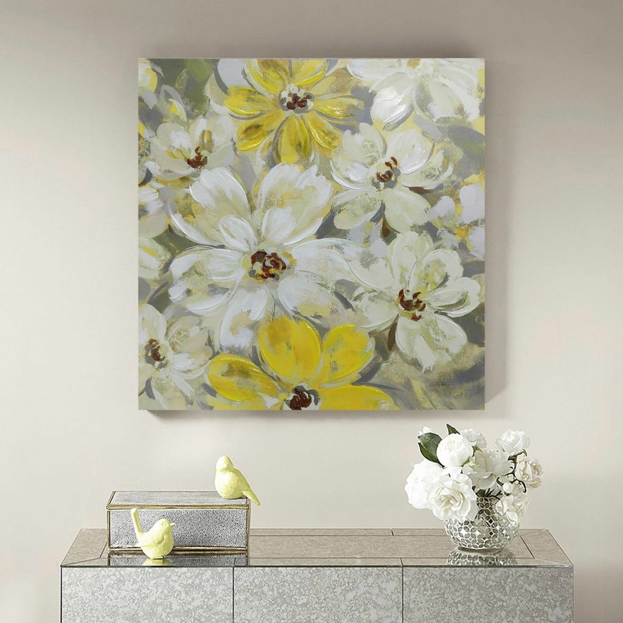 Wall Art * | Scattered Spring Petals Embellished Canvas Wall Art, 30 Fascinating Model