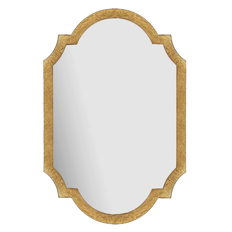 Mirrors * | 20 30 Gold Shaped Mirror Best Quality