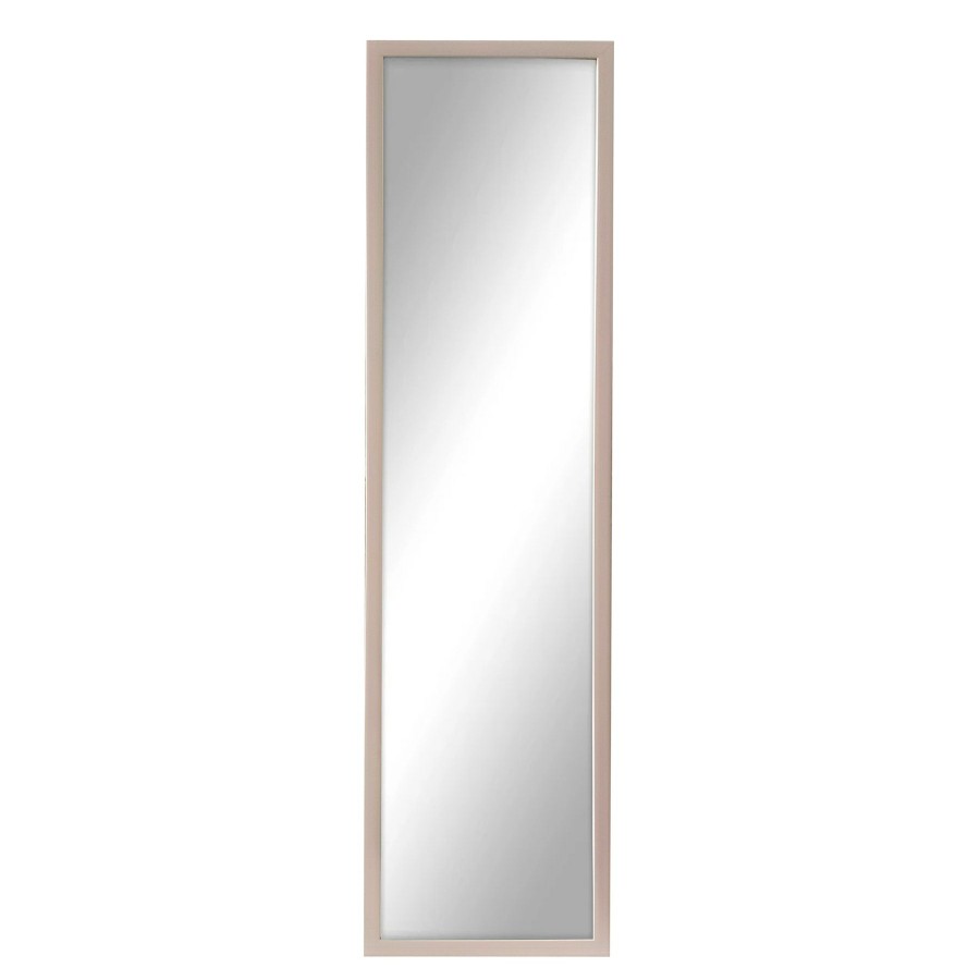 Mirrors * | 14X53 Over The Door Mirror With Hardware, Light Pink Cheaper