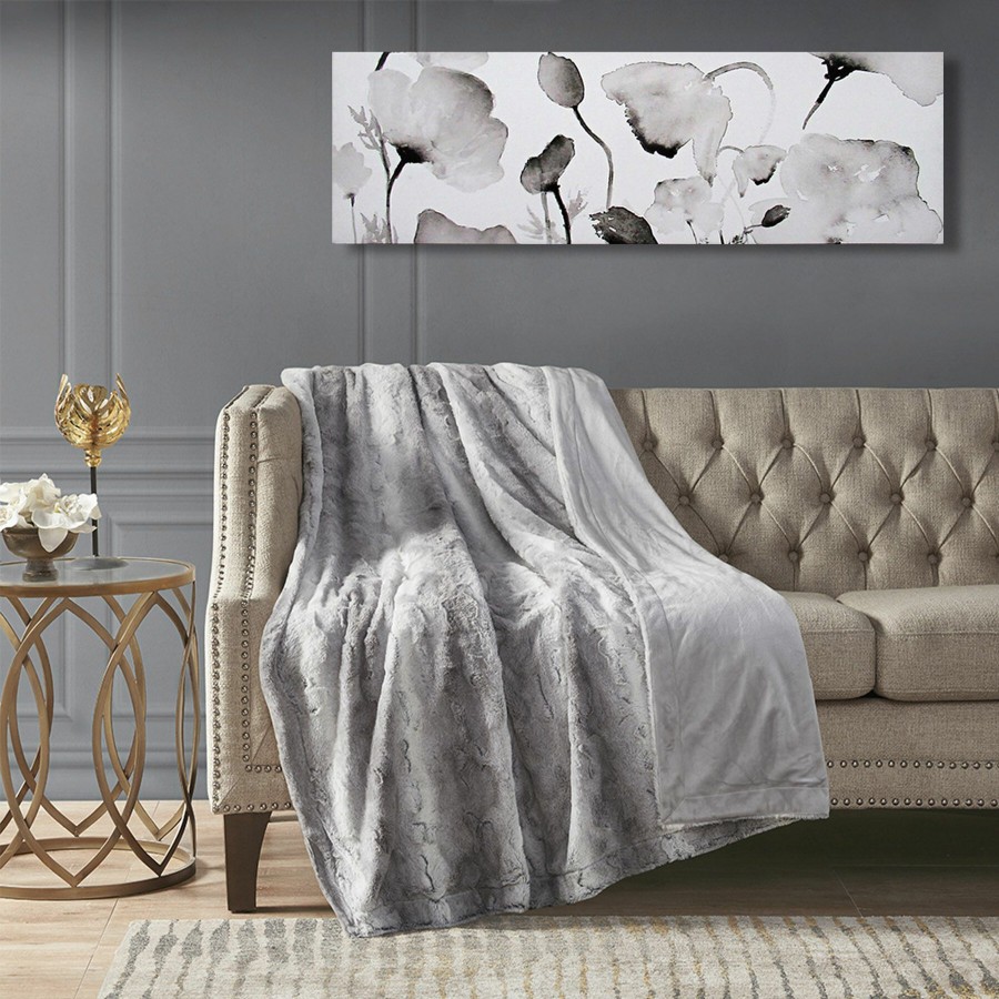 Wall Art * | Grey Early Summer Poppies Canvas Wall Art, 36 12 Shoping Model