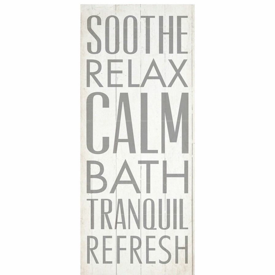 Wall Art * | 12X30 Sooth Relax Bath Canvas Wall Art 100% Guarantee