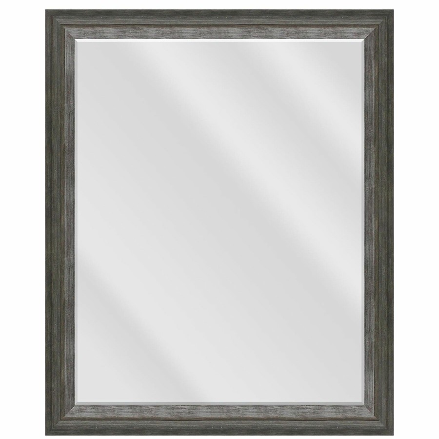 Mirrors * | 19 24 Sable Grey Mirror Good Quality