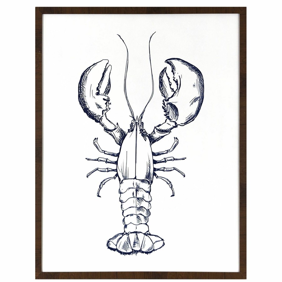 Wall Art * | 22 X 28 Lobster Sketch Latest Fashion